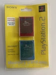 Sony Playstation 8MB Memory Card Red/blue (2-PACK). Fixed Price $47.99.