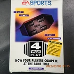 Authentic Ea Sports 4 Way Adapter Sega Genesis Multiplayer New. Fixed Price $37.99.