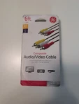 Ge 6FT Composite Audio/video Cable - Rca (yellow/white/red) New In Box. Fixed Price $5.65.
