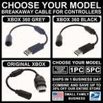 New Breakaway Dongle Cable Cord Adapter For ORIGINAL/XBOX/360/PC/USB Controller. Fixed Price $7.99.