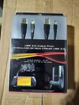 Vintage New, Sealed Sony Playstation Usb 2.0 Cable Two Pack 10 Ft PS3 Psp. Fixed Price $35.00.