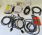 General Electric 33574 Various 6, 4, Feet Gold Hdmi Cable Lot Of Eight (8). Fixed Price $15.99.