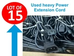 Lot Of 15 Ac Power Extension Cord Cable IEC-60320 C13 C14 18AWG 10A 250V Svt. Fixed Price $34.99.