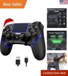 Versatile PS4 Gamepad With Fast Bluetooth Connection & Stylish Graffiti Look. Fixed Price $35.99.