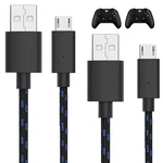Controller Charger Cord For Xbox - 2 Pack 10 Ft Nylon Braided Micro Usb Charg.... Fixed Price $13.21.