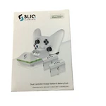 Sliq Gaming Dual Controller Charge Station Battery Pack Xbox One White. Fixed Price $9.99.