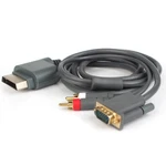 New - 6FT Cable For Microsoft Xbox 360 Hd Rca / Vga Av Audio Video Canada. Fixed Price $16.61.