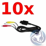 Lot 10X A/v Stereo Rca Audio Video Cables For Nintendo Gamecube Snes N64 Ngc. Fixed Price $20.99.