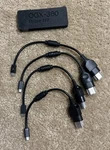 OGX360 - 4 Wireless Controller Joypad Adapter With Cables For Original Xbox. Fixed Price $75.00.