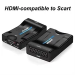 Hdmi-compatible To Scart Video Audio Converter With Power Adapter For Hdtv Sky. Fixed Price $10.06.