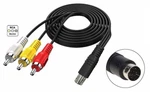 Audio Video Av Cable Adapter Rca Tv For Sega Genesis 2 1631 1461 9 Pins Sound. Fixed Price $9.99.