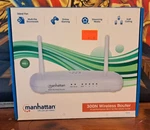 Manhattan 300N Wireless 4-PORT Router. Fixed Price $15.00.