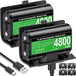 For Rechargeable Xbox Controller Battery Pack 2X4800MWH Long-lasting Batter.... Fixed Price $20.76.
