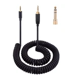 Alitutumao QC45 Coiled Headphones Audio Cable 2.5MM To 3.5MM & 6.35MM Black. Fixed Price $22.91.