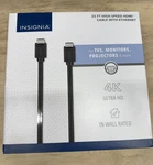 Insignia 25 Foot High Speed Hdmi Cable With Ethernet New Box. Fixed Price $11.00.