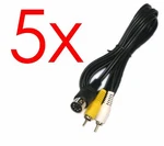 5X Mono Rca Av Audio Video Cables For Sega Genesis 1 Master System Neo Geo Aes. Fixed Price $26.99.