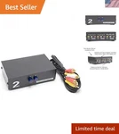 Elegant 2-WAY A/v Rca Video Switcher For Retro Game Consoles, Black. Fixed Price $39.99.
