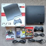 Sony Playstation PS3 Slim 120GB 2001A Console Bundle W Box, Games, Controller. Fixed Price $199.99.