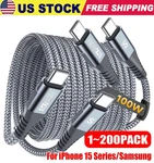 60W Usb-c To Cable Fast Charger Lot Pd Nylon Cord For Iphone 17 16 Samsung. Fixed Price $532.39.