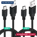2 Pack 10FT PS4 Controller Charger Charging Cable With Magnetic Ring Compatible. Fixed Price $11.36.
