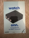 Onn Composite Av To Hdmi Adapter 1080P Quality (100008629) New Open Box. Fixed Price $10.99.