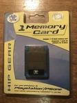 Third Party Hip Gear Memory Card Playstation 1 Ps One Clear Blue New Sealed. Fixed Price $15.90.