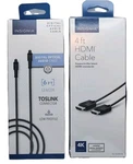 Lot Of 2 Insignia Cables Hdmi 6FT Digital Optical Audio. Fixed Price $12.74.