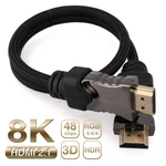 Short Hdmi Cable Braided 2.1V High Speed Full Hdtv 3D 7680P For Xbox Sky PS4. Fixed Price $18.99.