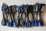 Lot Of 11 Pieces Vertiv Avocent DSAVIQ-PS2M Kvm Cable, Vga, RJ45, Usb, 2XPS/2. Fixed Price $72.73.