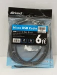 Set Of 3 Inland Usb-a Micro Cables Nickle Plated, 6FT. Fixed Price $8.99.