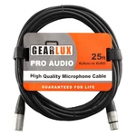 Gearlux 25-FOOT Xlr Microphone Cable, Fully Balanced, To Female, Black. Fixed Price $14.99.