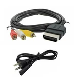 Usa Xbox Av Cable +power Cord For The Original Microsoft Tv Charger Bundle. Fixed Price $7.99.