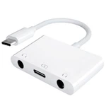 Dickmith Usb To Dual 3.5MM Audio Headphone And Charger ADAPTER,3 In 1 Aux T.... Fixed Price $24.66.