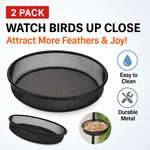 2 Pack Metal Feeder Tray 7" Mesh Platform Seed Dish Wild Birds Outdoor. Fixed Price $21.32.