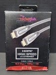 Rocketfish Hdmi High Speed W/ethernet Cable Feet 1.8M Rf G1167 New In Box. Fixed Price $10.39.