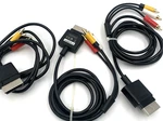 Microsoft Xbox 360 (3) X821376-001 Composite Av Cable Genuine Official Oem. Fixed Price $24.99.