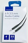 New Insignia 6'FT Male 3.5MM Trs Jack Audio Extension Cable Headset Headphones. Fixed Price $6.60.
