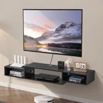 Uimoso Floating Tv Stand 59" Entertainment Center Power Outlet & Cable Hole. Fixed Price $51.29.