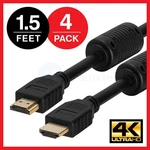High Speed Hdmi Cable 1.5 Ft Ethernet 1.4 Bluray 3D Full Hdtv Lcd - Lot Of. Fixed Price $20.49.