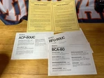 Vintage 1985 Sony ACP-80UC BCA-80 RFU-80UC Operating Instructions Warranty Cards. Fixed Price $13.99.