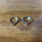 Brake Cable Clamps Fits Team Mongoose Old School Bmx Show Chrome 1" Inch Nos. Fixed Price $12.00.