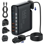 Gan 140W Usb Charger Block 6 Port Multi Charging Station Hub Power Digi.... Fixed Price $78.50.