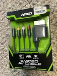 Microsoft Xbox 360 Super Audio Video Sav Cable Kmd New (composite S-av Rca Cord). Fixed Price $11.39.