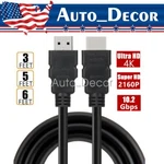 Hdmi Cable High Speed 1080P Hdtv 4K 60HZ PS4 3/5/6 Feet Lot. Fixed Price $27.89.