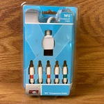 Maxaccs White Wired Hdtv Av Audio Video Component Cable For Wii. Fixed Price $8.80.