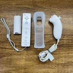 Oem Nintendo Remote Wiimote Controller White RVL-003 & Nunchuk RVL-004. Fixed Price $26.99.