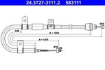 Ate Parking Brake Cable For Hyundai Elantra 59770-2D310. Fixed Price $30.13.