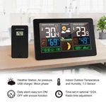 Digital Lcd Weather Station Clock Indoor & Outdoor Calendar Thermometer Wireless. Fixed Price $26.99.
