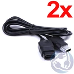 Lot 2X 6 Controller Cord Extension Cable For Microsoft Original Xbox S-type. Fixed Price $10.19.
