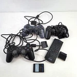 Sony Playstation Controller Bundle Black Clear Smoke SCPH-10010 SCPH-10050. Fixed Price $32.89.